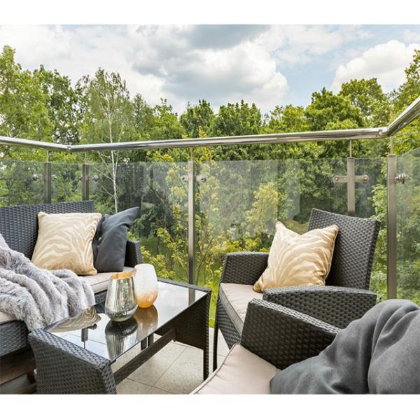 Curved Glass Balustrade Glass Staircase Balustrade Internal Landing Voids