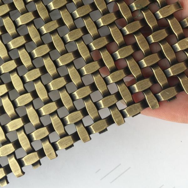 Versatile Architectural Brass Mesh Corrosion Resistant Custom Metal Mesh Woven