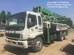 China 34m Boom Used Concrete Pump Truck , Germany Schwing Concrete Pump Truck on sale