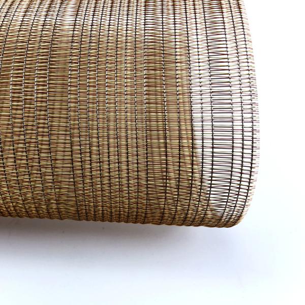 High Security Customized Laminated Glass Metal Fabric For Upscale Hotel