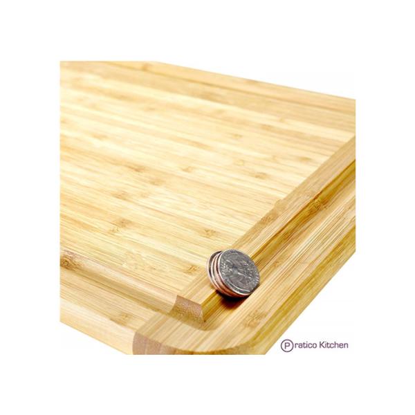 Eco Friendly Wood Block Chopping Board Large Meat Cutting Board 12''X18''X0.8''