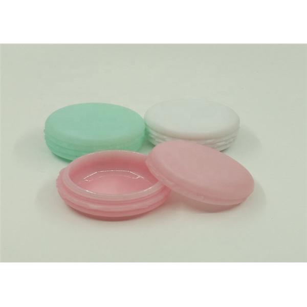 10 G Empty Face Cream Containers , Macaron Shape Cosmetic Plastic Jar