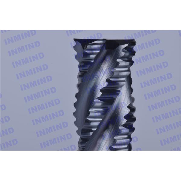 Highly Polished Solid Carbide Roughing End Mills For Steel / Cast Iron / Stainless Steel