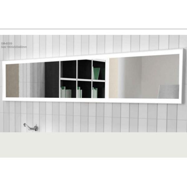 Solid Surface LED Bathroom Mirror Screen Touch Switch Energy Efficient