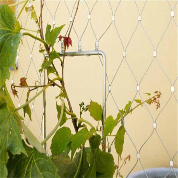Plant Climbing Prop Stainless Steel Cable Webnet / Green Wall