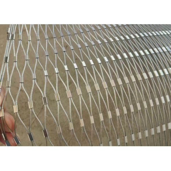 Stainless Steel Wire Rope Mesh Nets-High Strength Customized Size For Zoo Safety