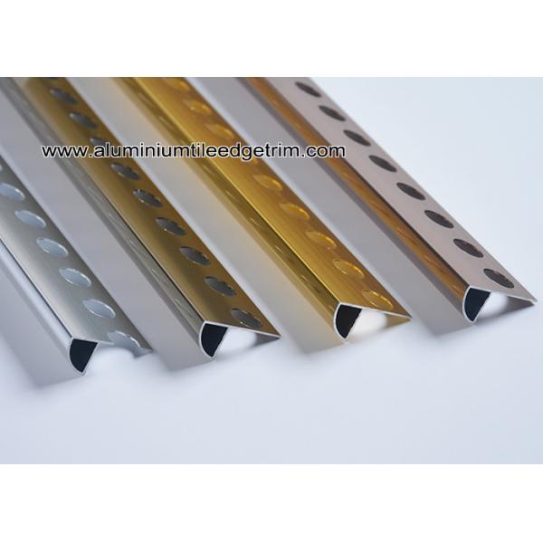 6mm / 8mm / 10mm / 12mm Quarter Round Aluminium Tile Edge Trim  For Tile Walls