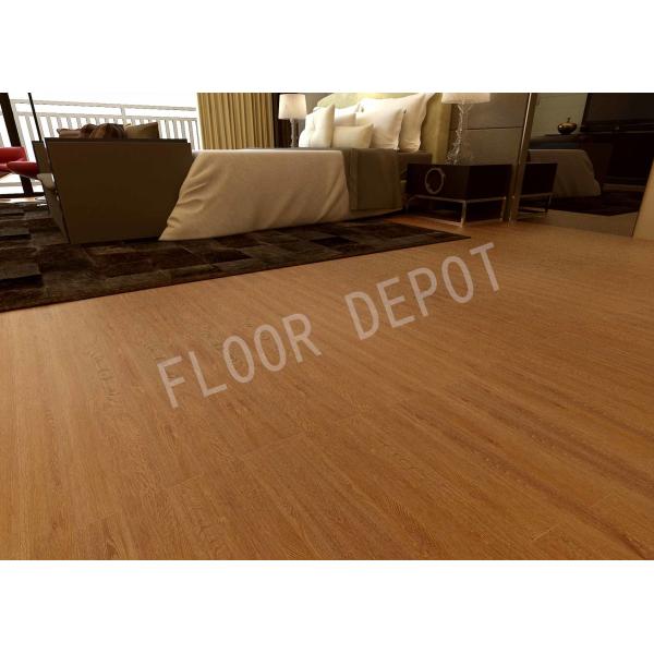 Carb2 AC4 Embossed Kitchen Laminate Flooring , Luxury Laminate Flooring Walnut Color