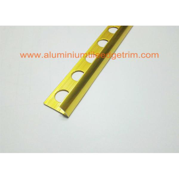 External Corner Aluminium Tile Edge Trim , Metal Edge Trim For Ceramic Tile 