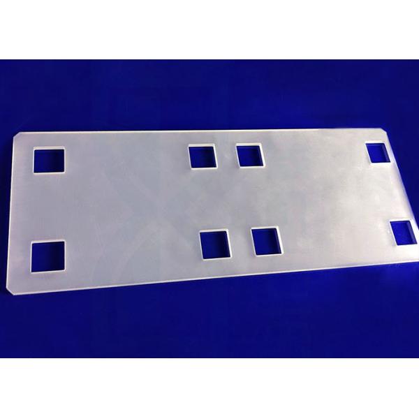Customization Precision CNC Glass Milling Clear SIO2 400Kv/Cm High Purity