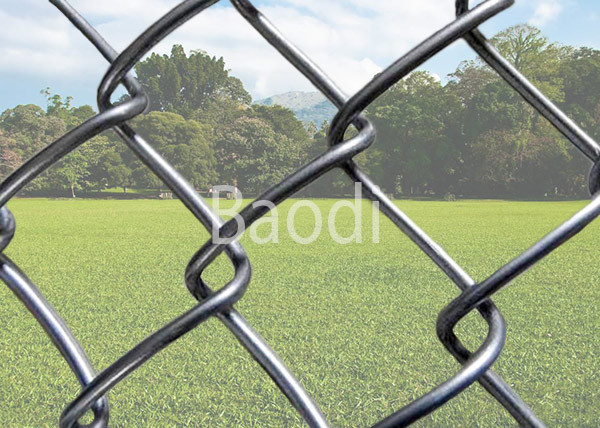 Hot Dip Galvanized Chain Link Mesh Fence Firm Structure For Residential Fencing