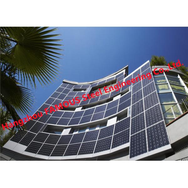 Solar BIPV Fireproof Glass Facade Curtain Wall Building Integrated Photovoltaic 5mm 9A 5mm