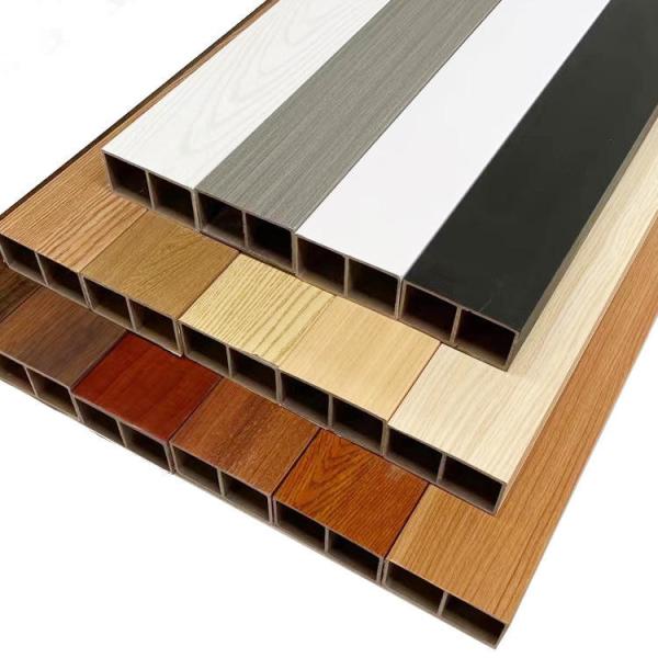 Glossy WPC Timber Tubes For Indoor House Decoration In Customized Color