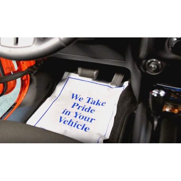 Disposable Car Paper Floor Mats Automotive Floor Mats Brown Kraft Paper Floor Mats for Cars Vehicles Printed