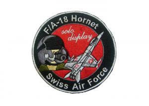 Cheap Leather, Felt, Jean Swiss Air Force Embroidery Patch With Iron Glue On Back Side for sale