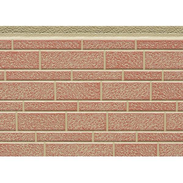 Decorative Insulated Pu Foam Sandwich Panel Brick Type Eco - Friendly