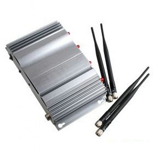4 Antenna High Power Mobile Phone 3G/GSM Signal Jammer AC Power Home Office Signal Blocker