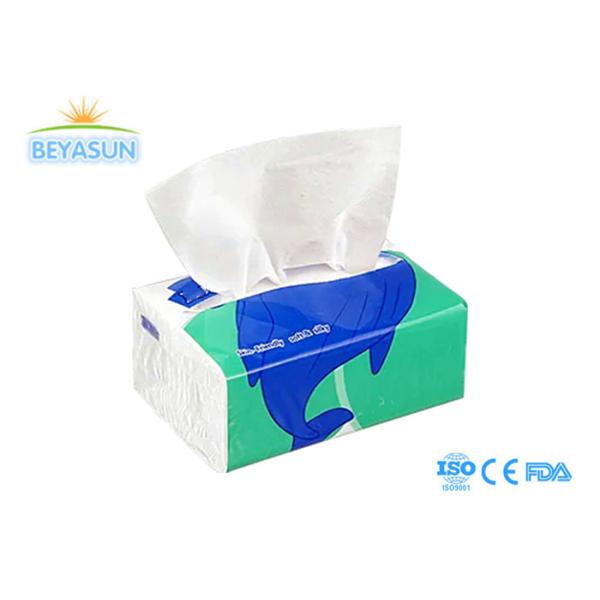 100% Virgin Wood Pulp Interfolding Daily Facial Tissue Paper 100sheets For Home
