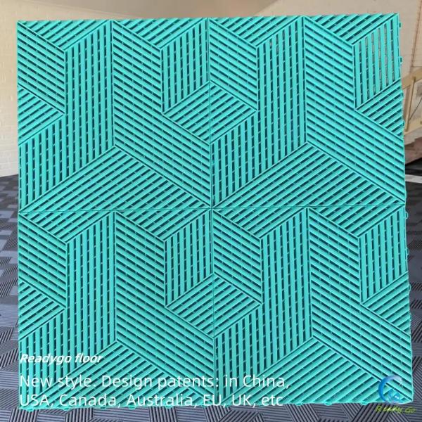 Anti UV Plastic Garage Floor Tile Anti Aging Garagetrac Flooring Anti Impact