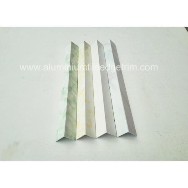 Powder Coating Marbling Aluminum Corner Guards Profile / Wall Corner Edge Protectors