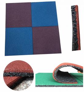 Cheap Soundabsorb Playground Flooring Mats , Rubber Outdoor Mat For Playground for sale