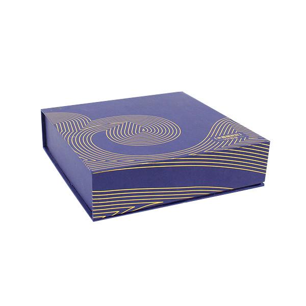 Luxury Chinese Blue Eyelash Packing Box With Hot Stamping Printing