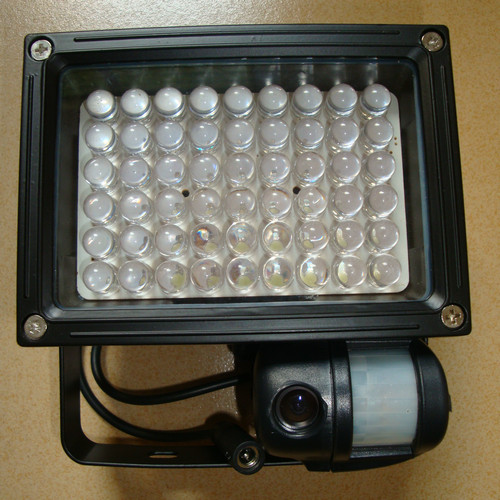 Flood Light Security PIR DVR Camera IR LED Night Vision CCTV Surveillance DVR W/ 54pcs LED