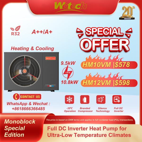 Ultra Low Temperature Inverter R32 Monoblock Special Edition Heat Pump for Underfloor Heating