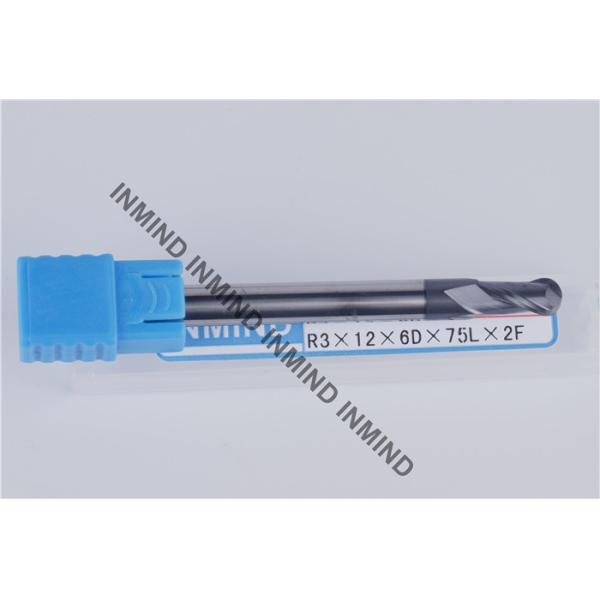 High Tenacity Ball Nose Cutter , HRC50 Aluminium Metal Cutting Tools