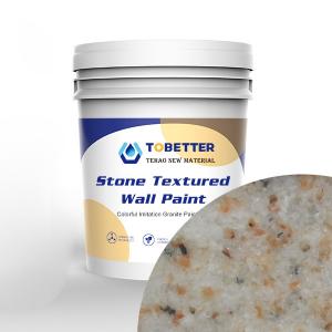 China Heat Resistant Natural Real Stone Paint Outdoor Stone Effect Paint Texture Nippon Replace on sale