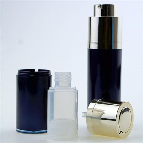 30ml Airless Cosmetic Glass Bottles Twist Up Type Hot Stamping And Customized Printing