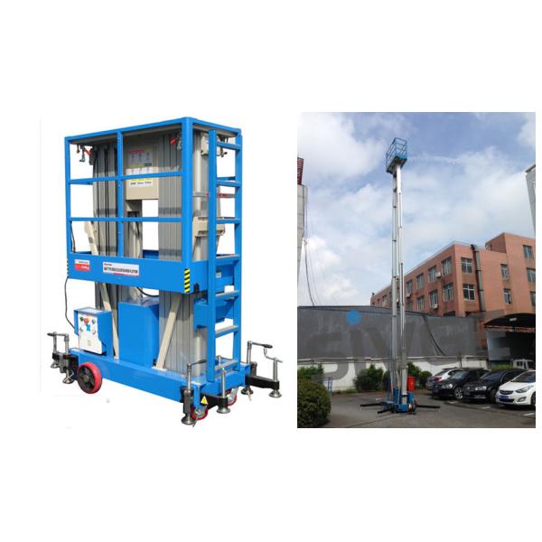 Hydraulic Aluminum Work Platform For Outdoor Window Cleaning 12 Meter Working