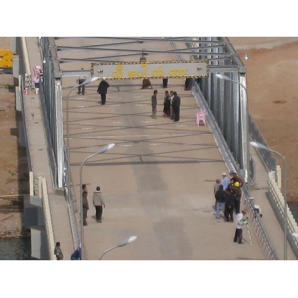 200 Panel Prefabricated Temporary Truss Arch Bridge Structures