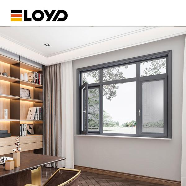 Popular Choice For Residential And Commercial Buildings Casement Window whit net Replacement