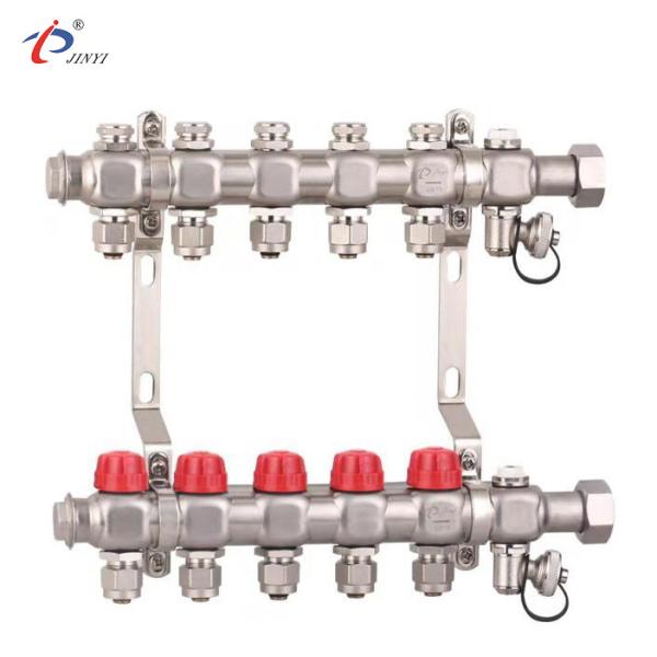 Stainless Steel 1.6MPa 12 Loop Radiant Heat Manifolds