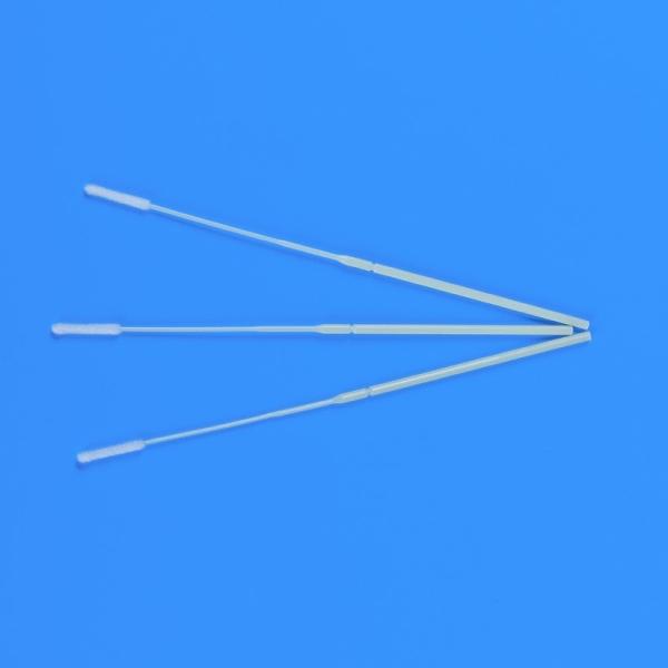 Medical Sterile Oropharyngeal Test Swab Oral Mouth Flocked Transport Nylon Swab