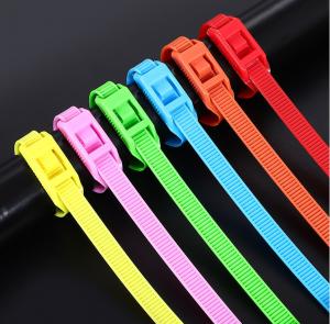 Cheap 10x400mm Colorful Nylon Cable Tie Indoor Playground Nylon 66 Cable Tie for sale