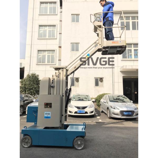 7.5m Elevated Work Platforms , Mast Type 3m Trailer Mounted Boom Lift
