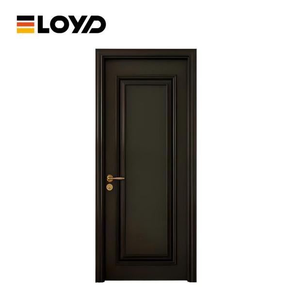 Slimline External Black Glass French Door Hardwood Personalized