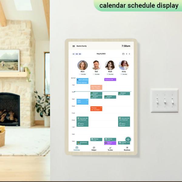 Smart Electronic Family Calendar Online Android 14  Touch Screen Weekly Wall Digital Calendar Planner Display For Home