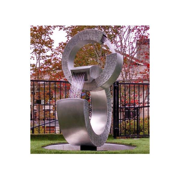Trielements Design Forging Stainless Steel Outdoor Fountains For Garden Decor