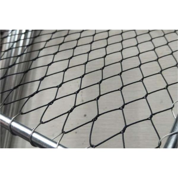 Ferruled Heavy Duty Stainless Steel rope mesh fence Anti Rust 1.5mm Wire