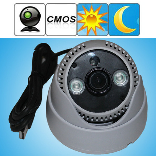 K902 Double Lamp Array IR Night Vision Mini Dome 1/4 CMOS CCTV Surveillance TF DVR Camera