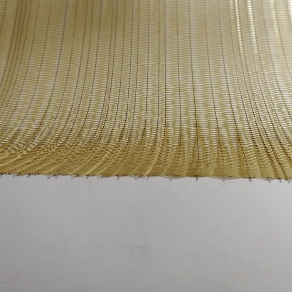 0.6mm Metal Mesh Laminated Glass , Copper Mesh Glass UV / Weather Resistant