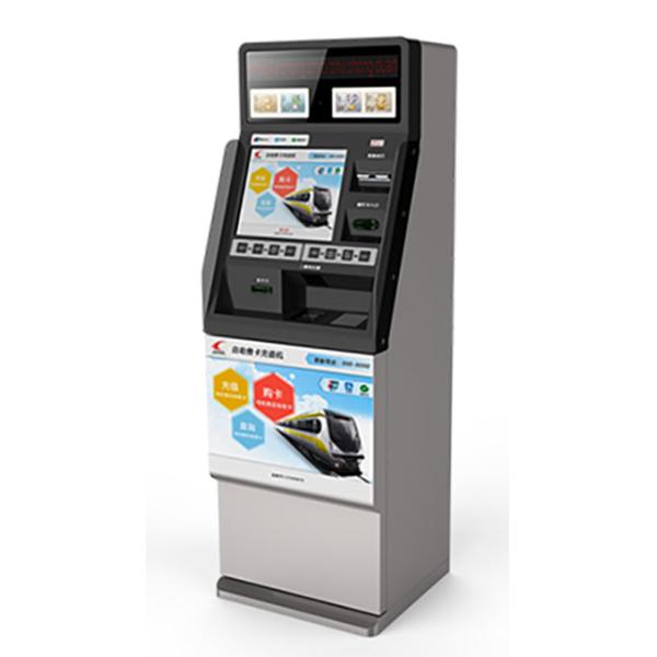 RS232 slot Free Standing ording Machines , ID reader Top-Up Kiosk For School (Chain-store class)