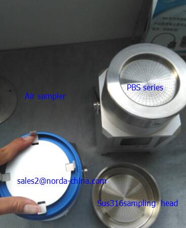 portable Microbial air sampler for clean room environment MODEL PBS stainless steel sampling head