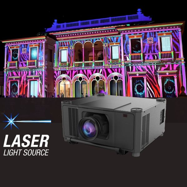 Energy Efficient 4k 25000 Lumens Laser Projector For Sustainable Building Projection Event