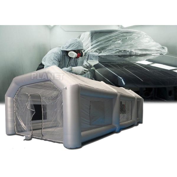 Portable Silver Custom Size Inflatable Car Workstation Spray Paint Booth Tan Spray Painting Booths For Cars