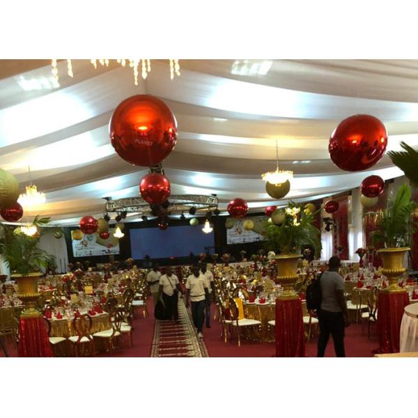 Christmas Decorative Ball 60cm Red PVC Inflatable Mirror Ball