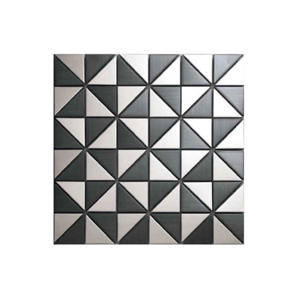 Kitchen 3D Mosaic Decorative Stainless Steel Wall Tiles Backsplash AISI 1219X2438mm